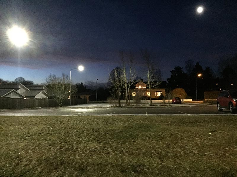 Prisma Tibro, Sweden | Prisma Eliott | LED gatubelysning |Vägbelysning | Säkerhet i motionsspår, elljusspår, motionsspår, löparspår | Referens: Götene Parkering