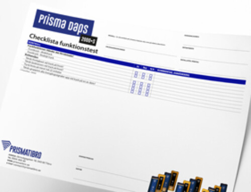 Prisma Daps 2000•S Checklista Funktion