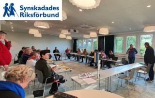 SRF Synskadades Riksförbund utbildades och delade med sig
