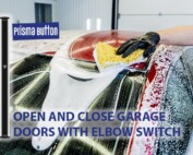 Open and close garage doors with elbow switch Prisma Button