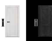 Den kontrasterande armbågskontakten Prisma Button.