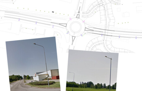 Prisma Light Referenser Gata & Väg två filer med rondell Underlag