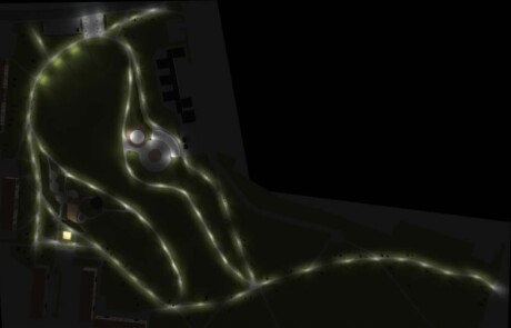 Prisma Light utomhusbelysning referens: Park & Natur Park Ljusberäkning