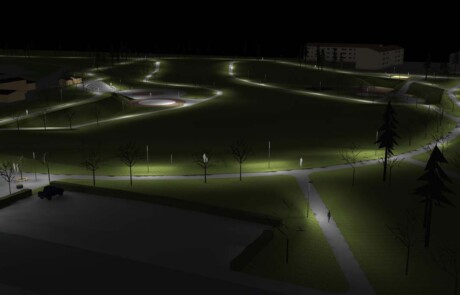 Prisma Light utomhusbelysning referens: Park & Natur Park Ljusberäkning