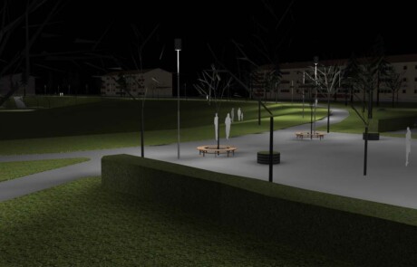 Prisma Light utomhusbelysning referens: Park & Natur Park Ljusberäkning