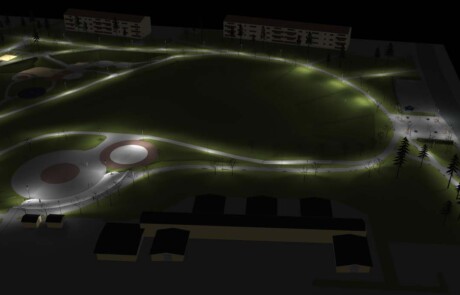 Prisma Light utomhusbelysning referens: Park & Natur Park Ljusberäkning