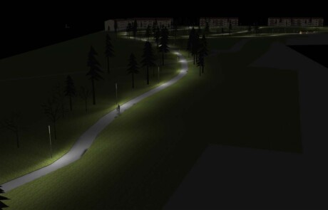 Prisma Light utomhusbelysning referens: Park & Natur Park Ljusberäkning