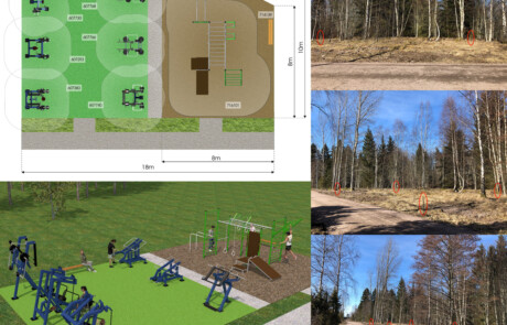 Prisma Light utomhusbelysning referens: Rekreation & Fritid Utegym Underlag
