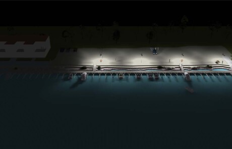 Prisma Light utomhusbelysning referens: Park & Natur Hamnområde Ljusberäkning