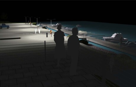 Prisma Light utomhusbelysning referens: Park & Natur Hamnområde Ljusberäkning