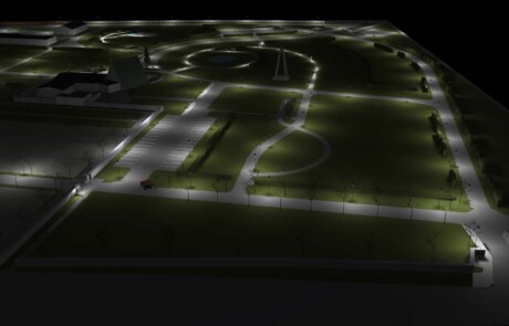 Prisma Light Referenser Park & Natur Kyrkogård Ljusberäkning