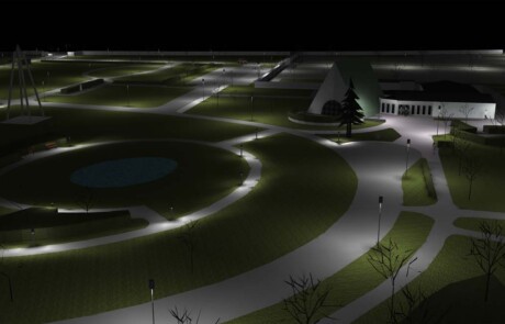 Prisma Light Referenser Park & Natur Kyrkogård Ljusberäkning