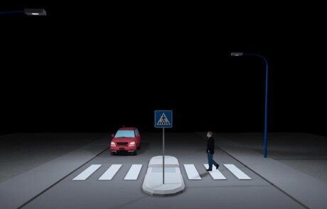 Prisma Light Övergångsställe Visualisering Bakom