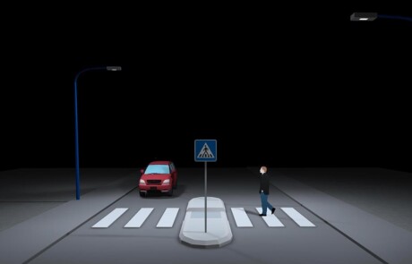 Prisma Light Övergångsställe Visualisering ställe framför