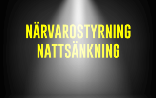 Utomhusbelysning med nattsänkning och närvarostyrning