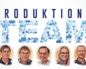 Produktionsteam arbetar med förbättringsarbete