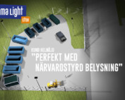 Belysning vid återvinningsstation