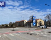 Gatubelysning för övergångsställe