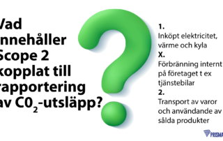 Hållbarhetsrapportering Scope 2 PrismaTibro