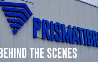 Outside of the PrismaTibro building in Sweden