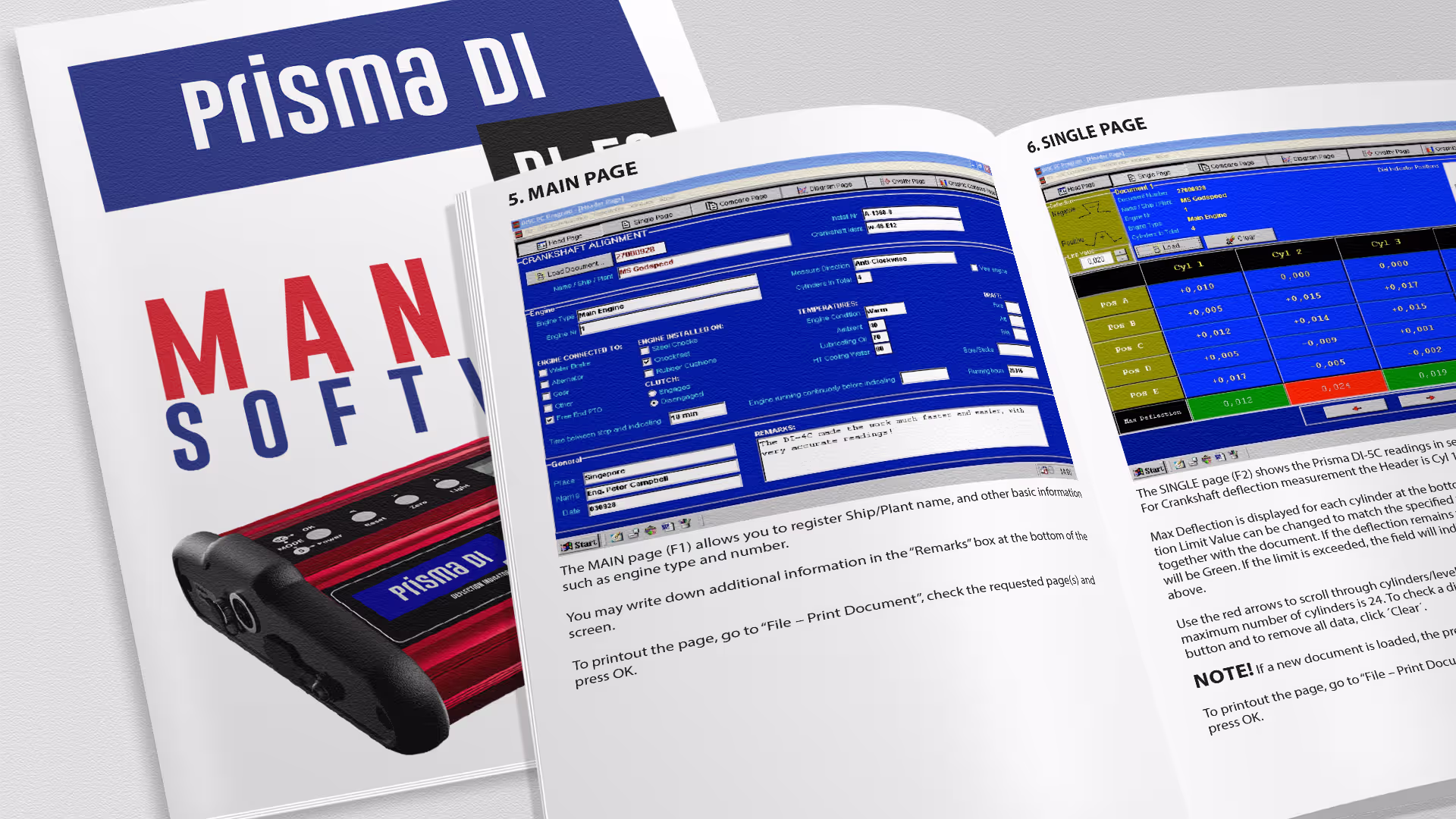 Prisma DI-5C Manual Software