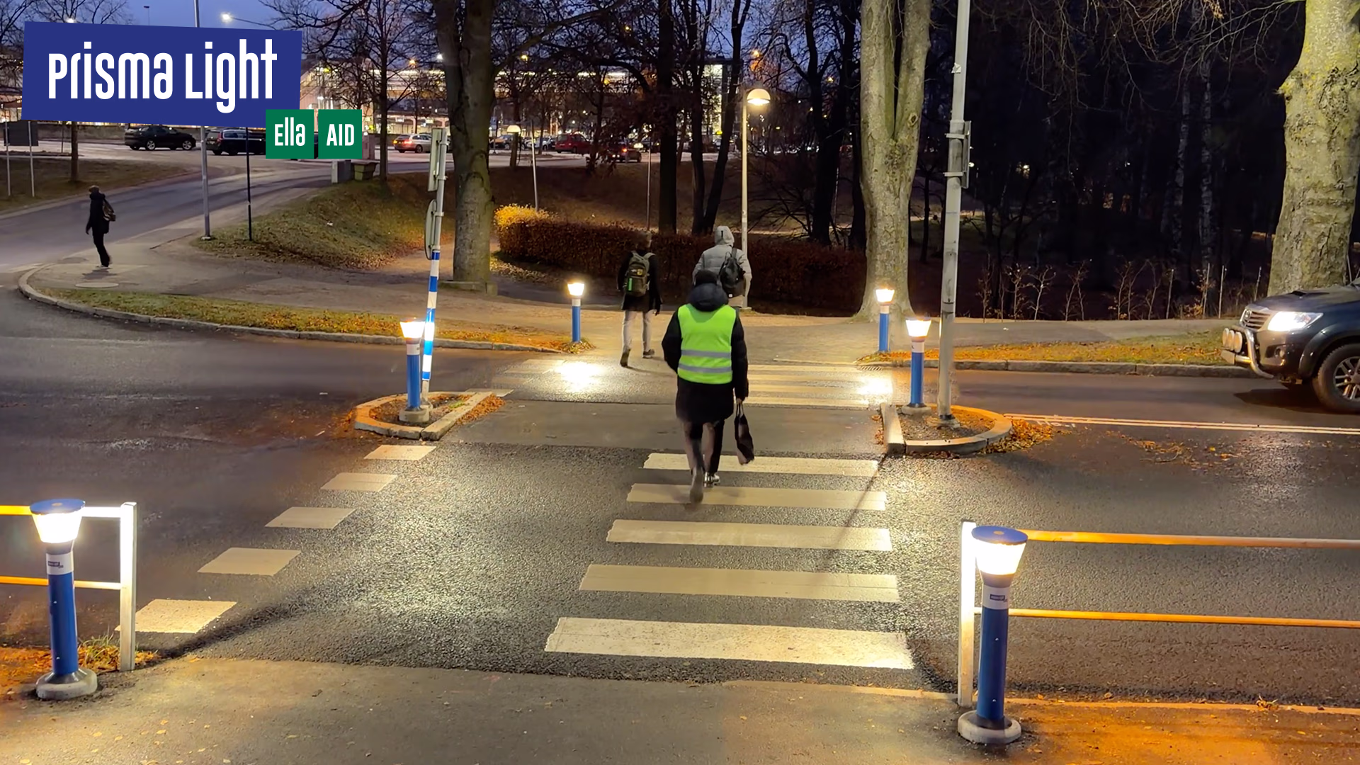 Hur ser ett obevakat övergångsställe ut?