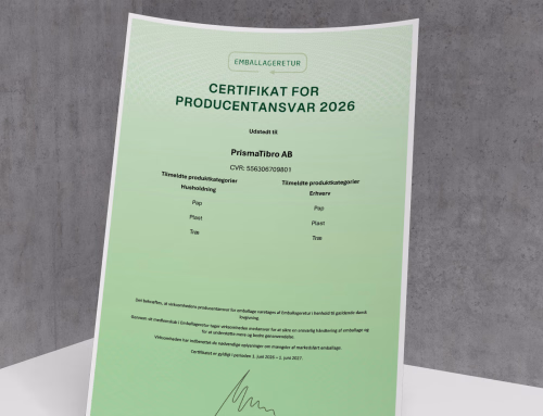 Emballageretur Danmark Certifikat för Producentansvar